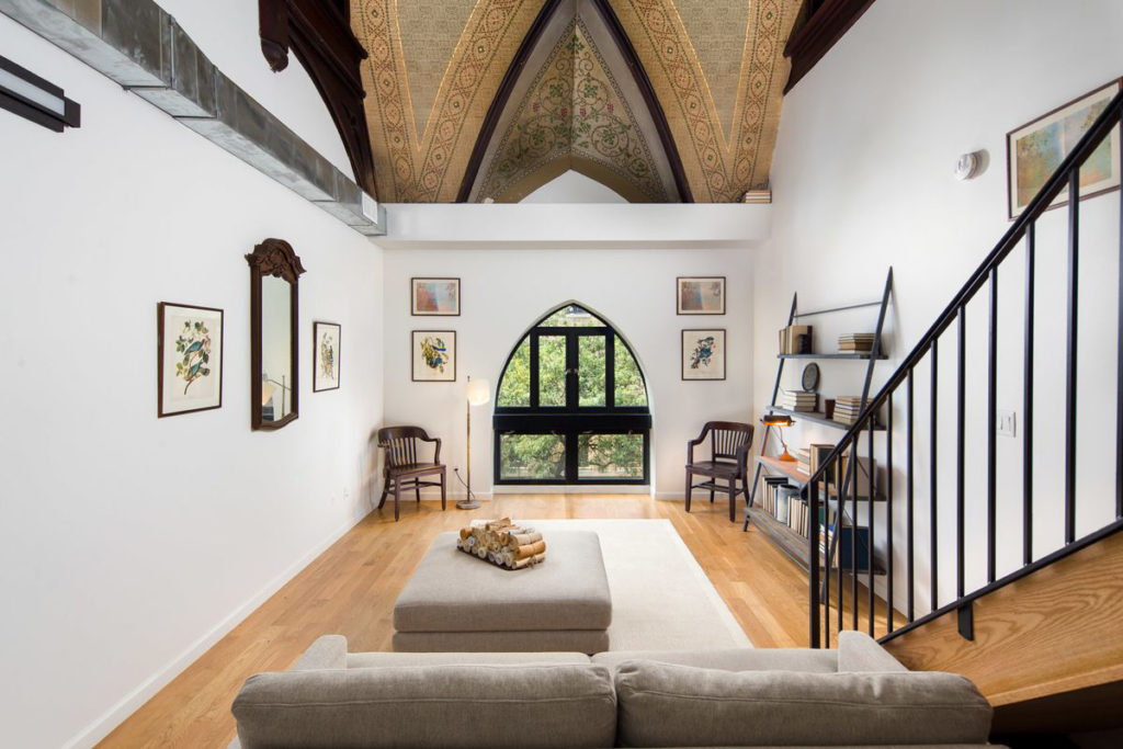 Converted church apartment asks for 3,925 per month in Bushwick, NYC