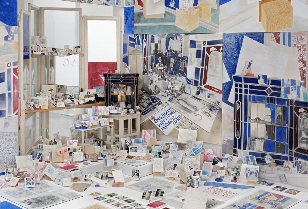 Installation view, Anna Oppermann, ‘Paradoxe Intentionen, 1988/92. Galerie Barbara Thumm, Berlin, 2016. Courtesy the Estate Anna Oppermann and Galerie Barbara Thumm, Berlin. Photography: Jens Ziehe