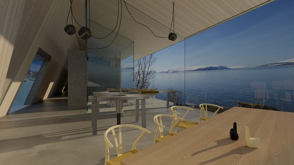 Lyngen cabin by Snorre Stinessen