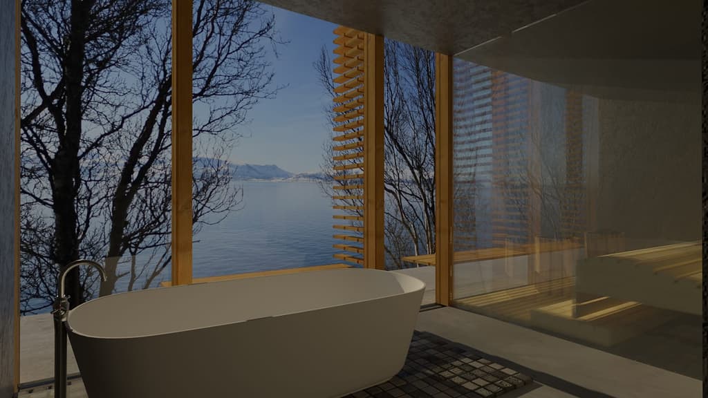 Lyngen cabin by Snorre Stinessen
