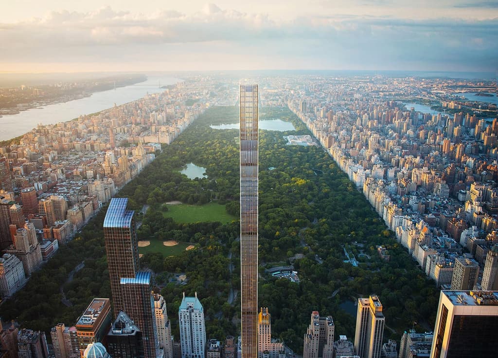 111 West 57th Street - one of the tallest buildings topping out this year