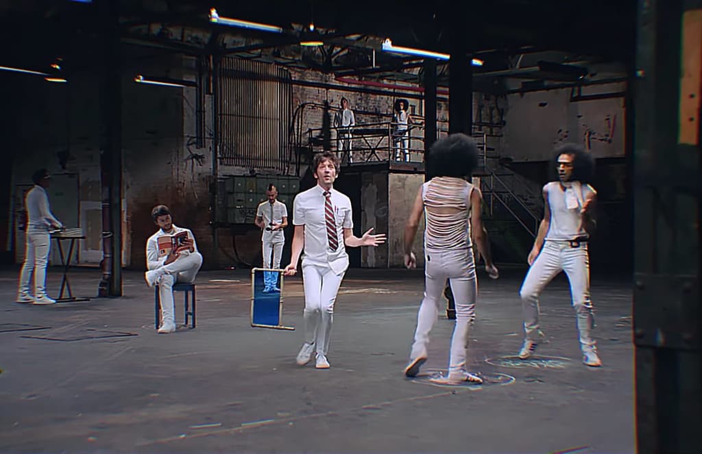 General Elektriks romp around a former Berlin bus depot in video ‘Different Blue’