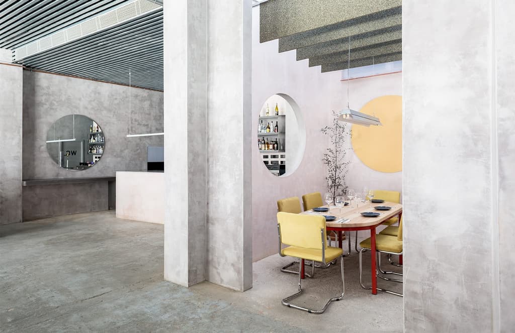 Seville eatery Casaplata gives concrete a pastel twist