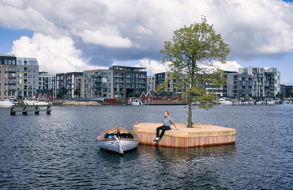 A handmade island is floating in Copenhagen’s harbour