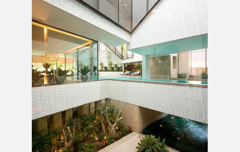 Three Gardens House, by AGi Architects, in Al-Funaitees, Kuwait