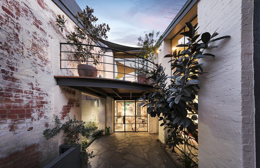 Converted Melbourne warehouse with a hidden courtyard is heading for auction