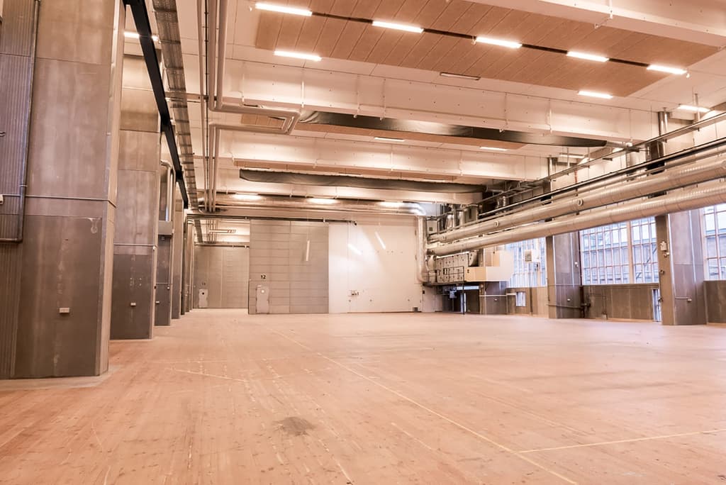 B&W's old welding hall from the inside. Copenhagen Contemporary, 2018. Photograph: Alex Laroux