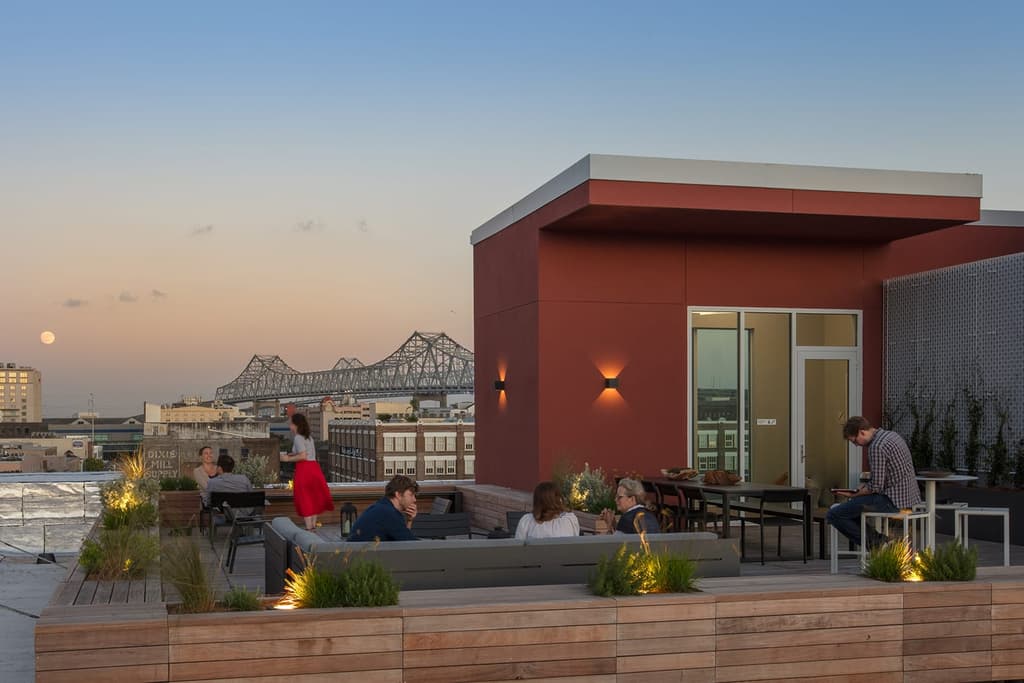 The Shop coworking space in New Orlean's CAC gallery