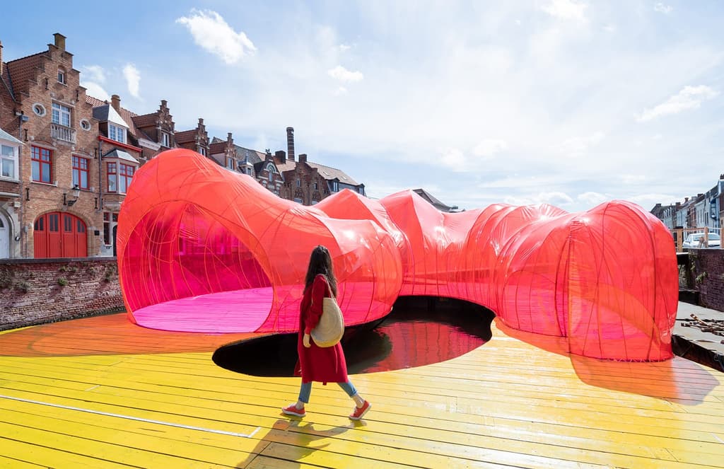 SelgasCano makes a splash in Bruges with floating pavilion