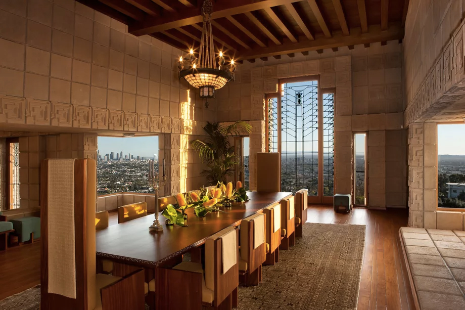 Frank Lloyd Wright’s Mayan masterpiece Ennis House hits the market