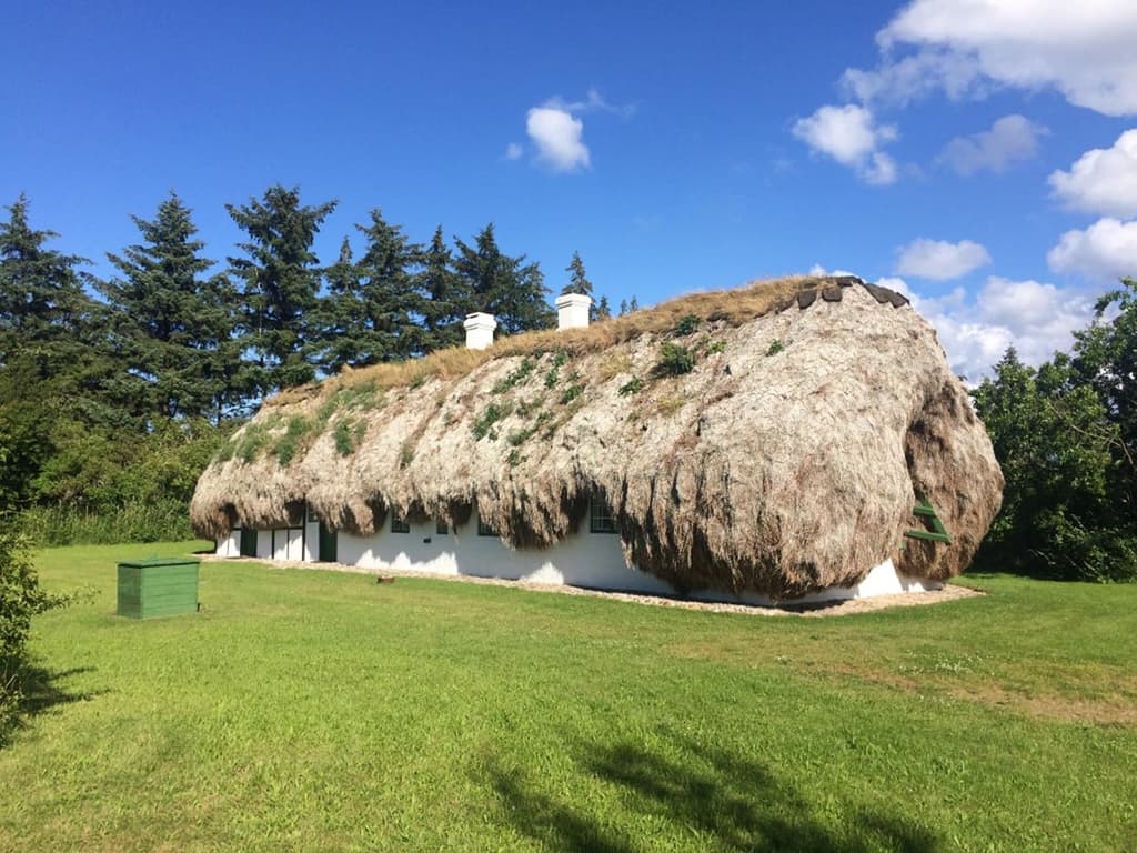 Traditional seaweed house on Danish island lists for 2.6m DKK