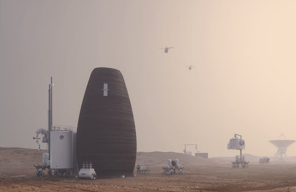 NASA backs designs for 3D-printed homes on Mars