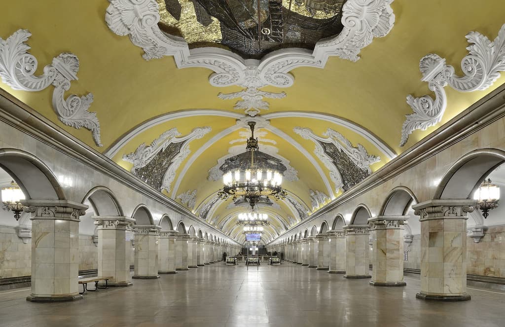 Tour the subterranean palaces of the Moscow Metro
