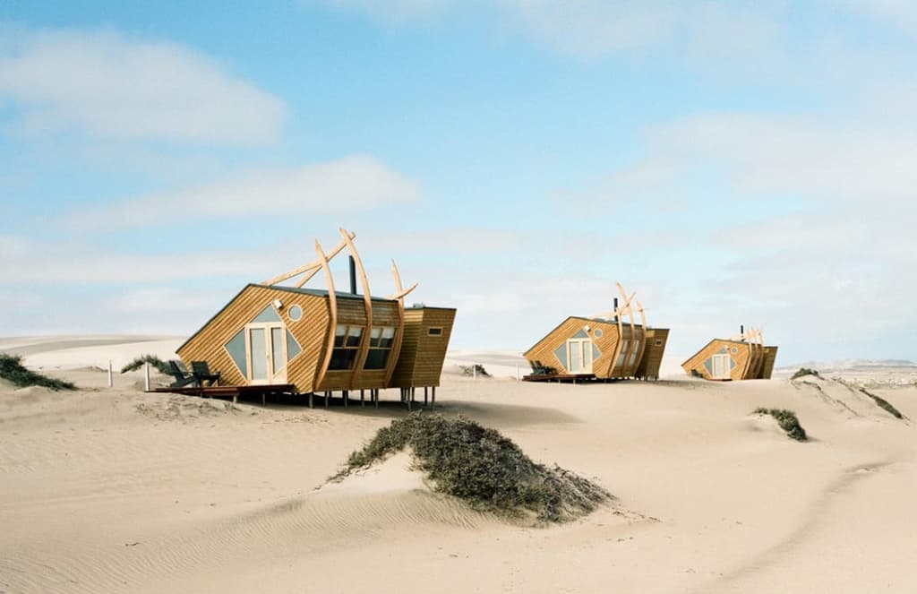 These Namibian cabins are designed to look like shipwrecks