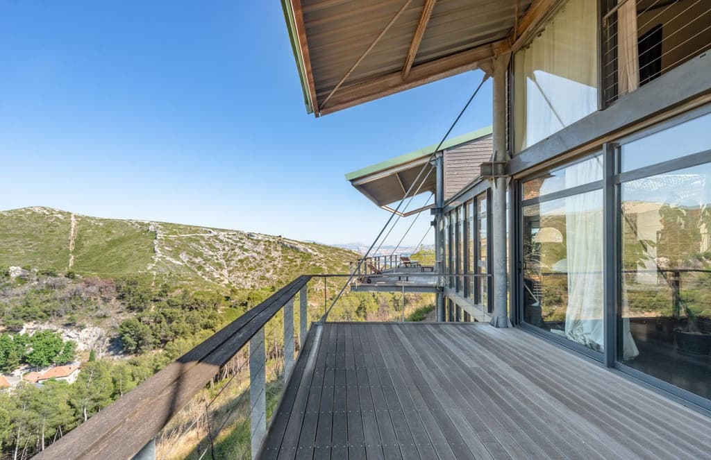 Property of the week: a timber home built into the hillside near Marseilles