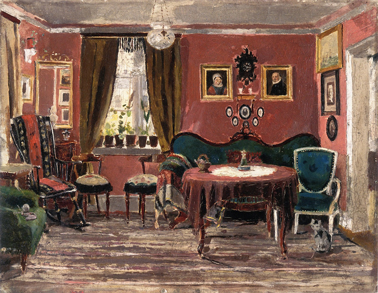 Edvard Munch, 'The Living Room of The Misses Munch in Pilestredet 61'