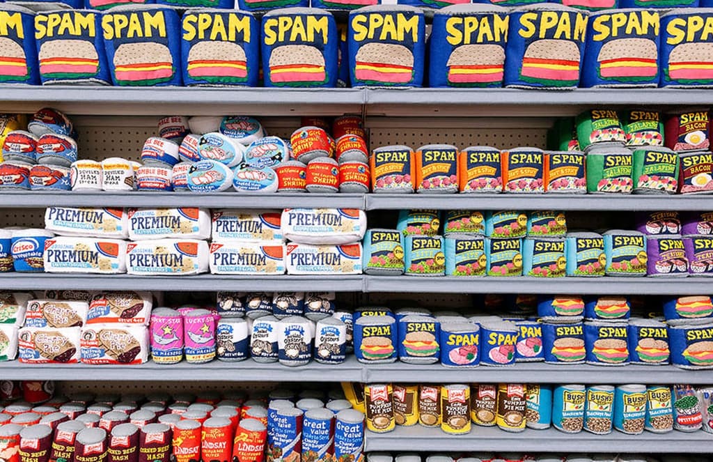 Lucy Sparrow opens a supermarket stocked with felt fruit and veg