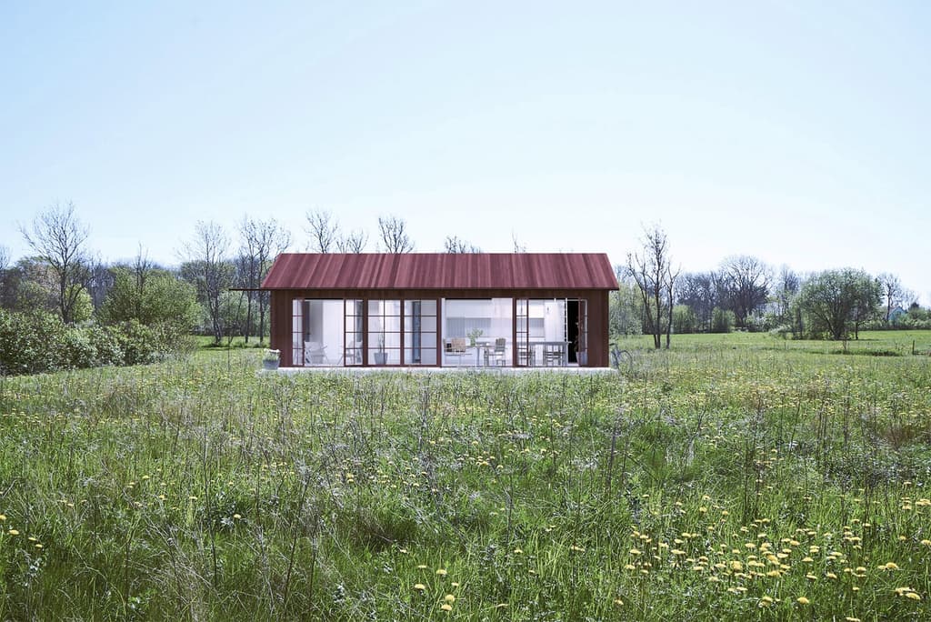 Unbuilt summer cabins on Sweden's Gotland