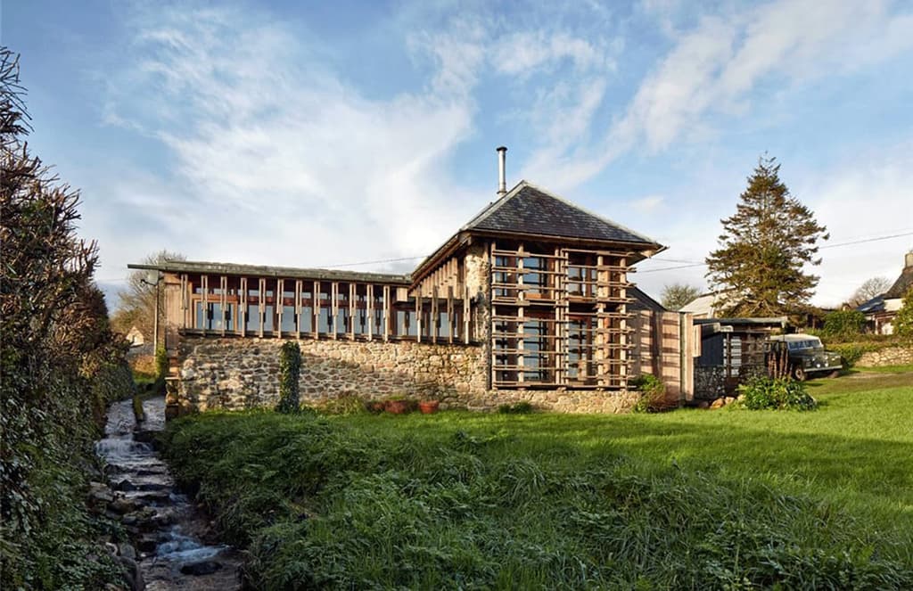 A RIBA award-winning former cattle barn hits the market in Devon