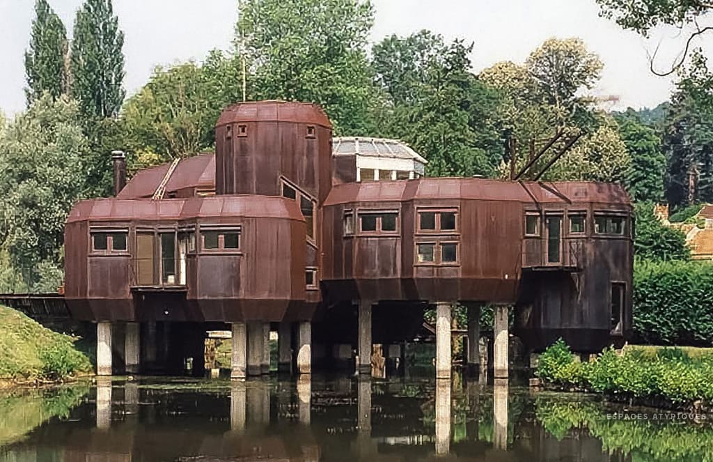 Marc Held's steel house on stilts lists for €1.7m in Paris