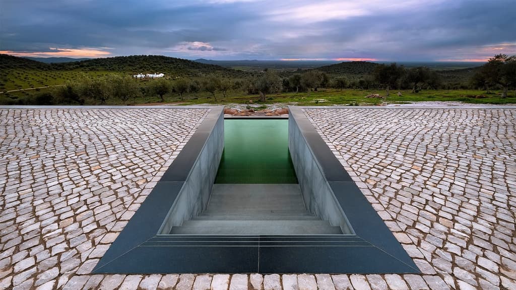 Art-filled Dá Licença hotel takes over a former farm in southern Portugal
