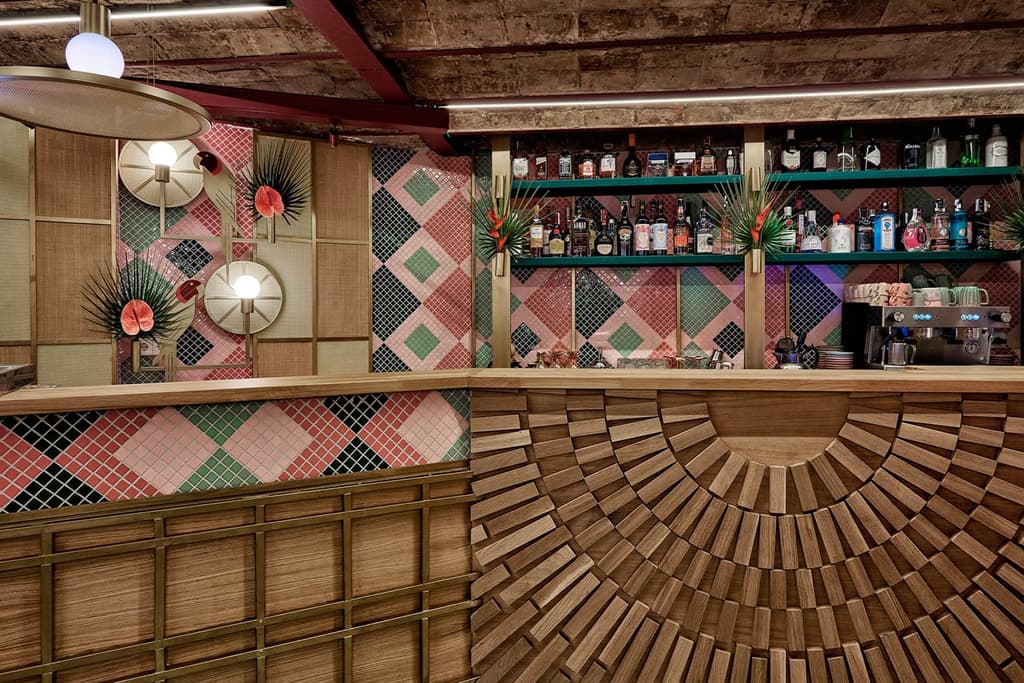 Plants burst out of the walls at Valencia’s Kaikaya sushi bar