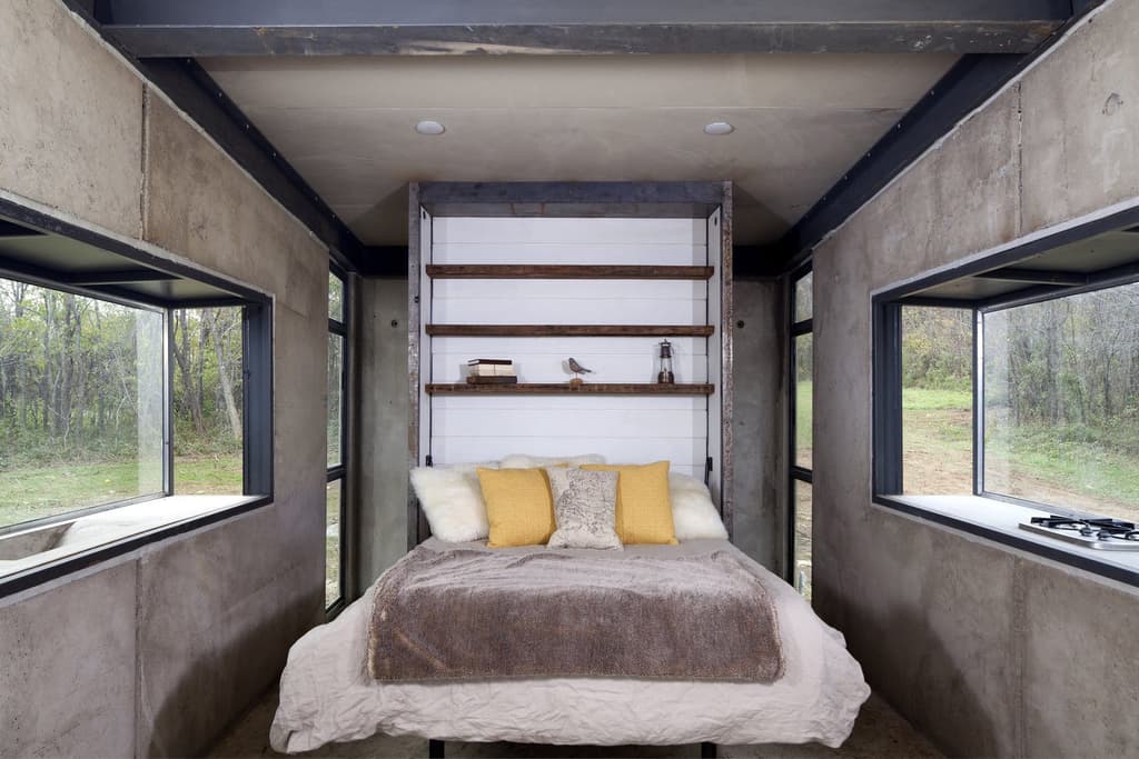 Virginia’s tiny Lost Whiskey Cabin is miniature brutalism