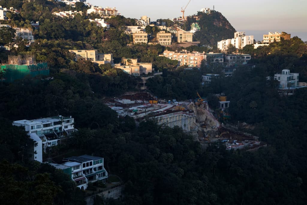 Peak area of Hong Kon