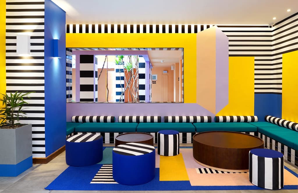 Camille Walala brings kaleidoscopic colour to Mauritius hotel SALT of Palmar