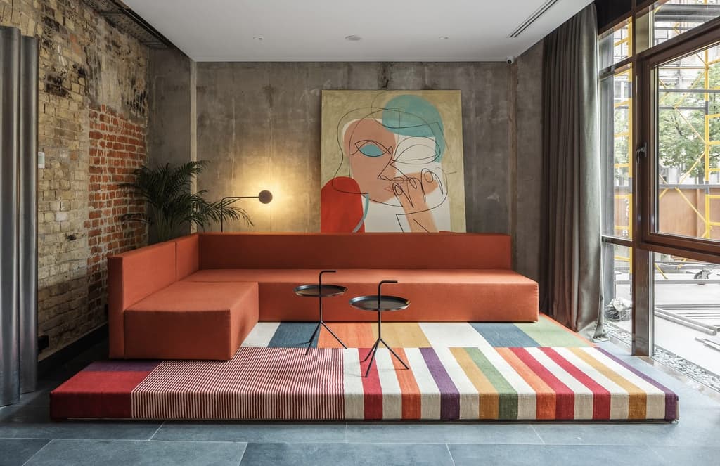 Kiev’s BURSA hotel pays homage to Bauhaus design