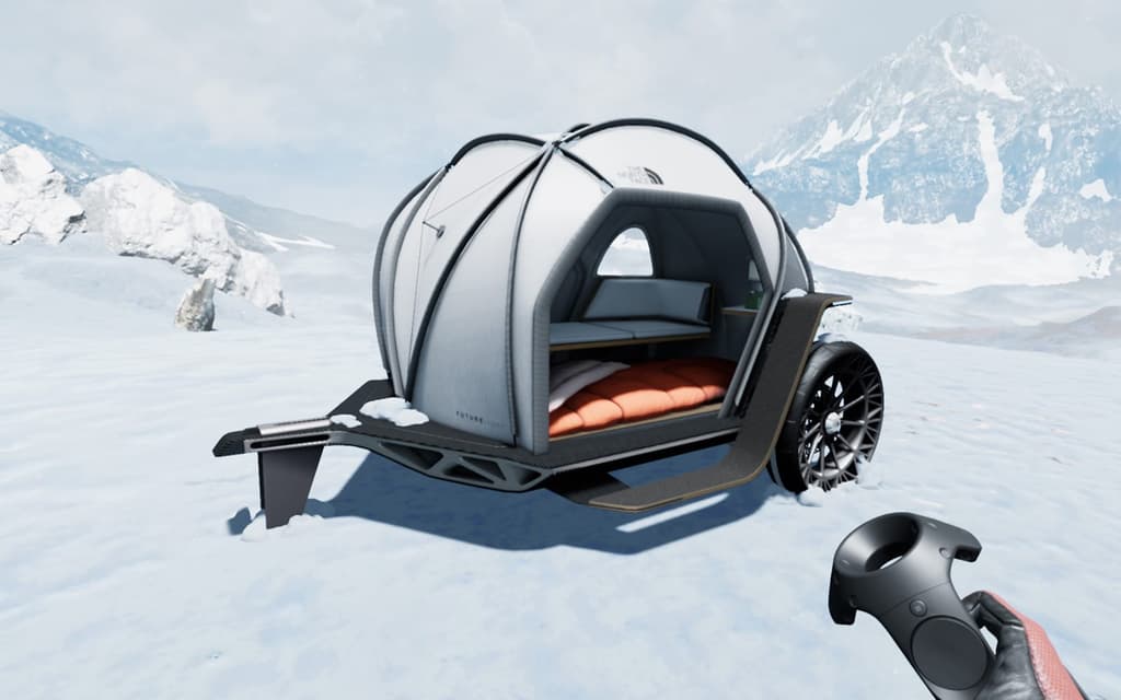 BMW teams up with The North Face on a futuristic element-proof camper