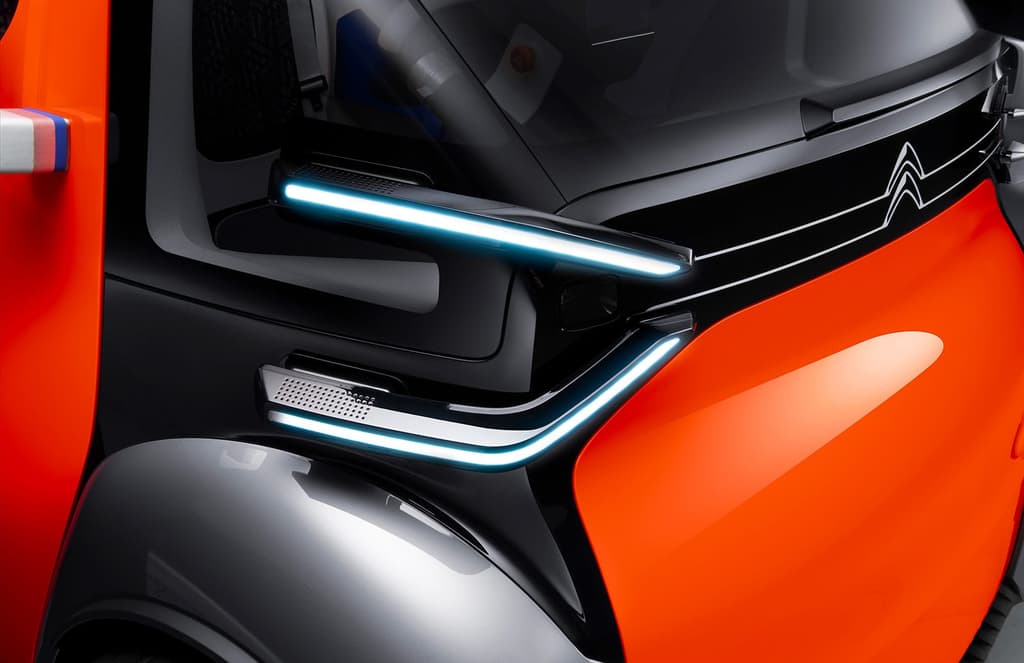 Doors of the Ami One Concept vehicle can be uplocked using a smart phone.