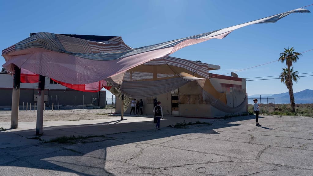 Eric N Mack Halter installation at Desert X 2019