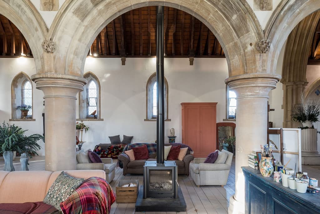 Go inside a dramatic Gothic church conversion in the UK’s Kent countryside
