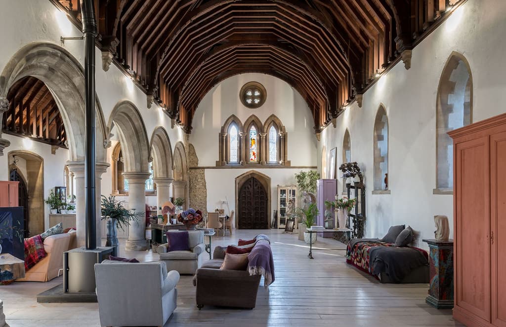 Go inside a dramatic Gothic church conversion in the UK’s Kent