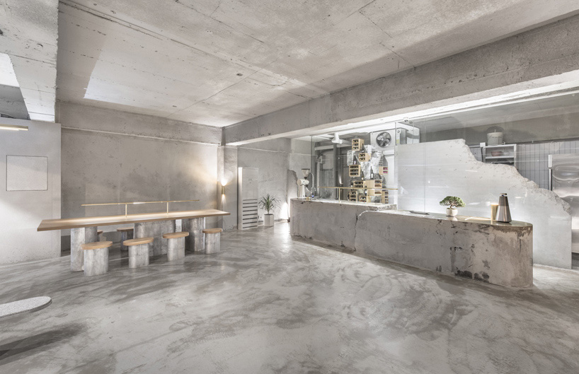 A brutalist coffee shop has sprung up in Seoul - The Spaces