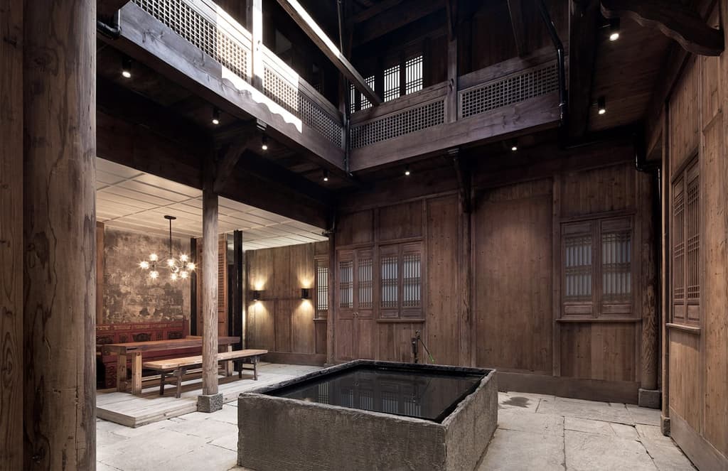 A 300-year-old ruin is restored as a hotel in rural China