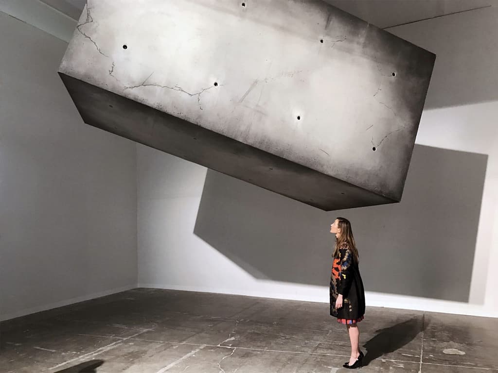 A huge floating monolith has appeared in Helsinki’s Amos Rex museum