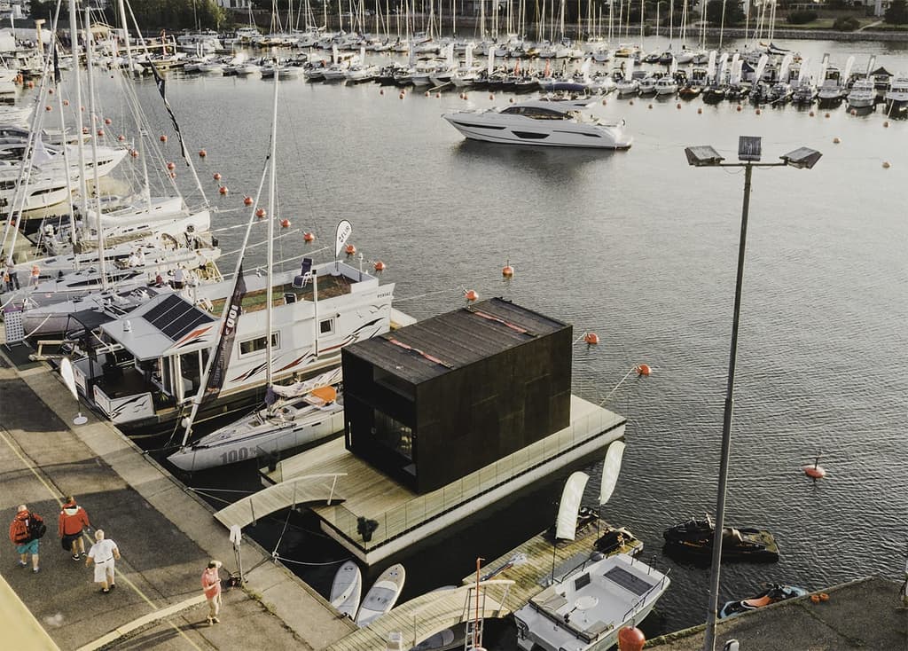 Kodasema's latest prefab rethinks the life aquatic with floating tiny home