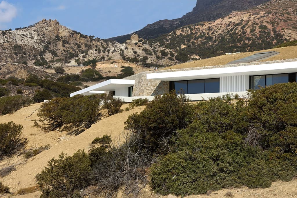This subterranean Greek home is embedded in a clifftop