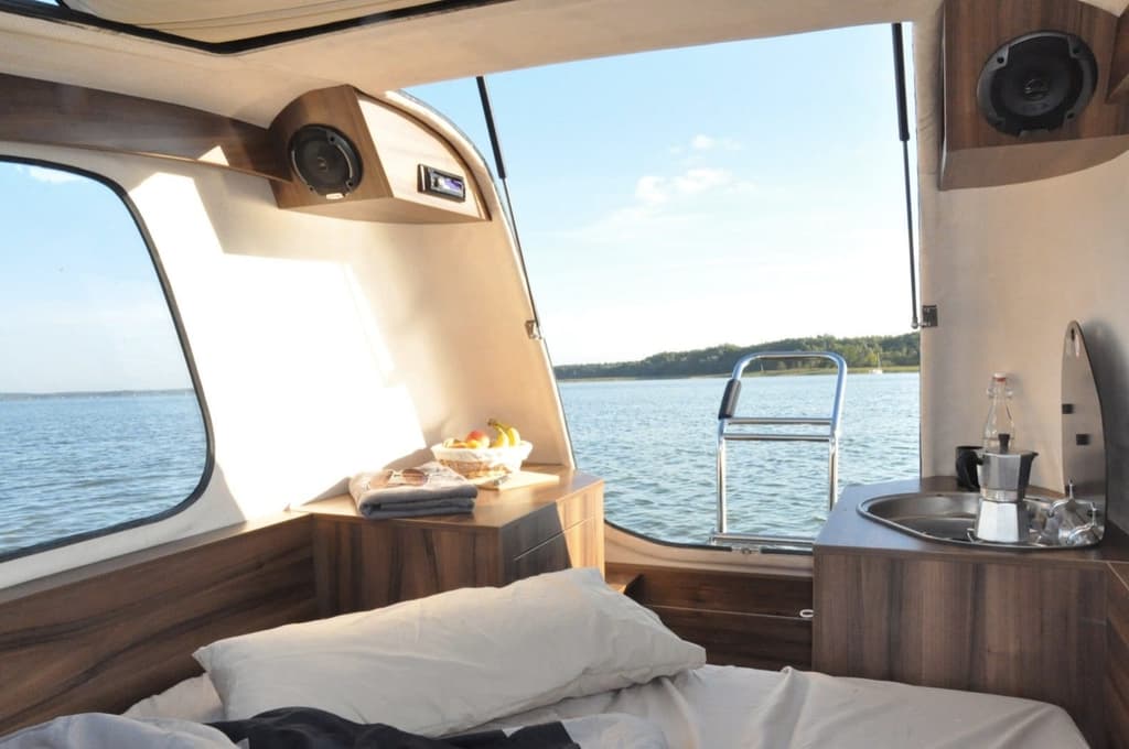 5 must-have trailers for life on the open road: the Sealander amphibious caravan