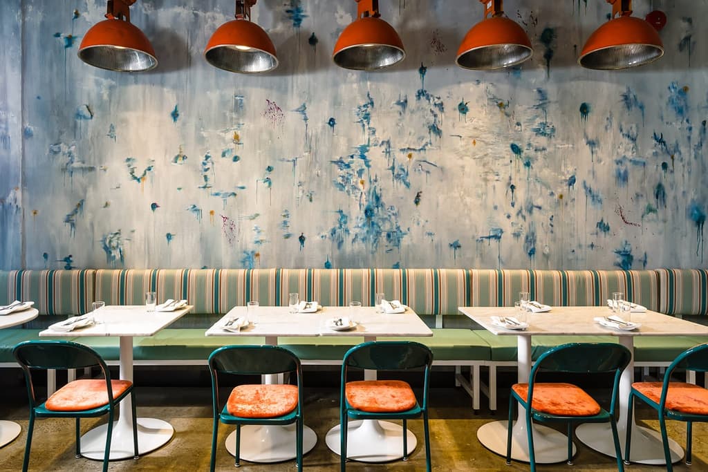 Design duo Brenda Bent and Karen Gable took inspiration from ruin porn for the interiors of Toronto restaurant Rosalinda