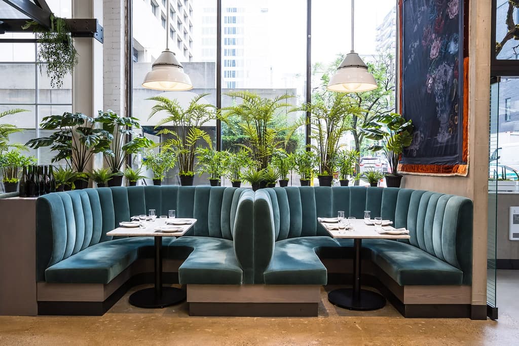 Design duo Brenda Bent and Karen Gable took inspiration from ruin porn for the interiors of Toronto restaurant Rosalinda