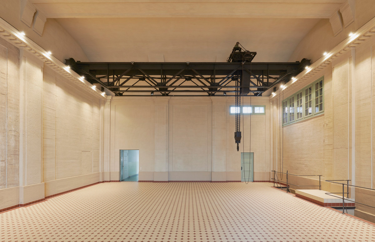 The turbine Hall which will be used as exhibition space. Courtesy E-WERK