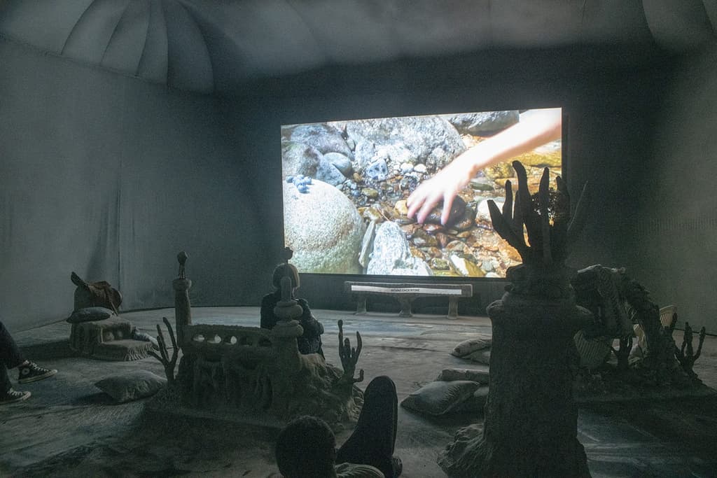 Laure Prouvost, Deep See Blue Surrounding You / Vois Ce Bleu Profond Te Fondre, French Pavilion at the 58th Venice Biennale, 2019. © Giacomo Cosua