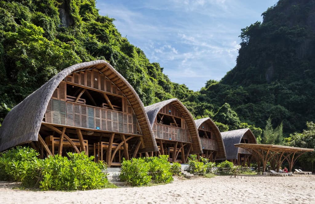 Vietnam’s Castaway Island Resort is built from bamboo