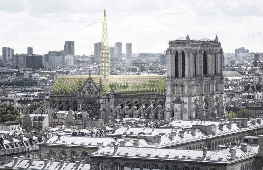 Could Notre-Dame’s roof be rebuilt as a giant greenhouse?