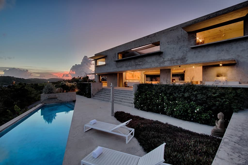 This brutalist eco-home is for sale on Puerto Rico’s Vieques Island