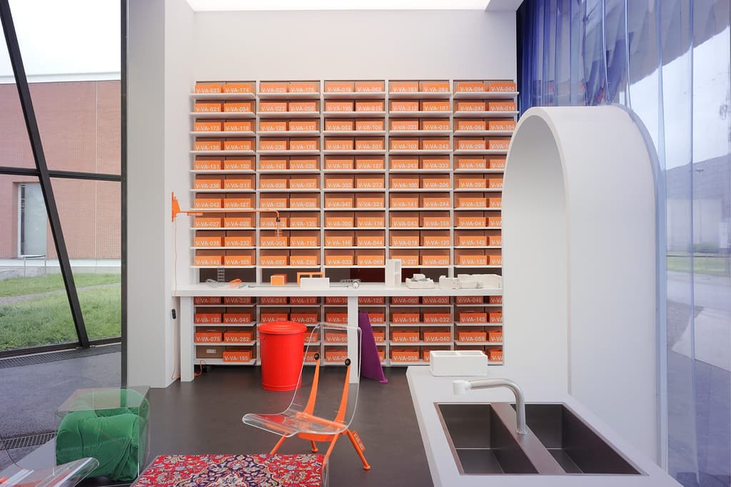 Virgil Abloh x Vitra installation. Photography: Julien Lanoo