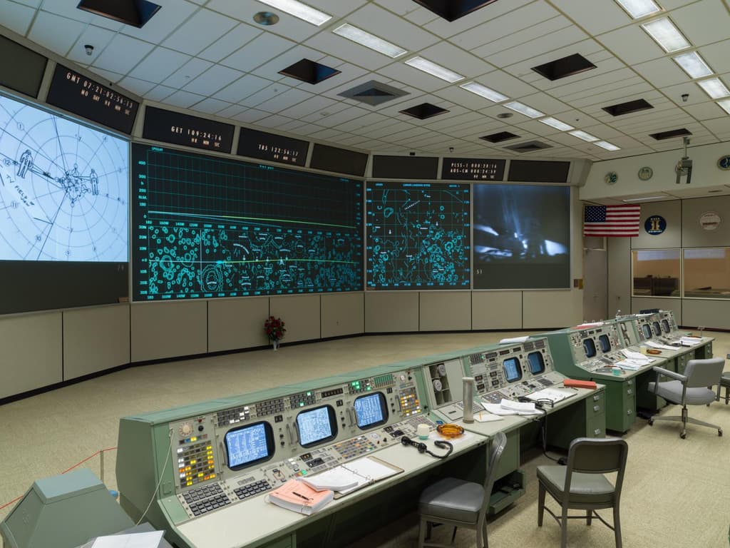 This replica Apollo Mission Control room is an interiors time capsule